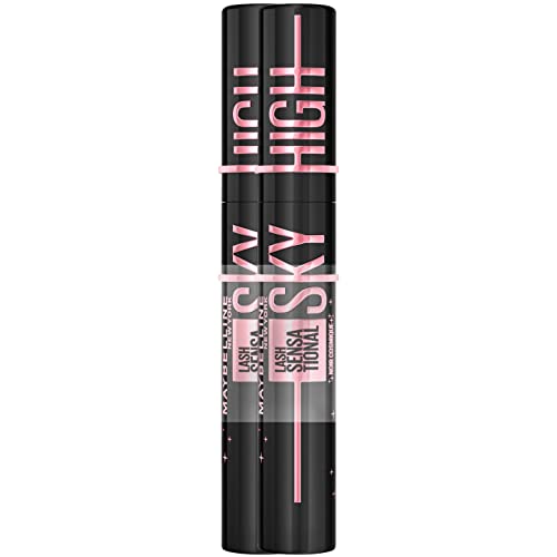 Maybelline New York Lash Sensational Sky High Cosmic Doppelpack Sky-High-Technologie für lange und volle Wimpern mit tiefschwarzer Textur von MAYBELLINE