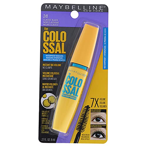 Maybelline The Colossal Volum Express Waterproof Mascara – # 241 Classic Black for Women 0,27 oz Mascara von MAYBELLINE