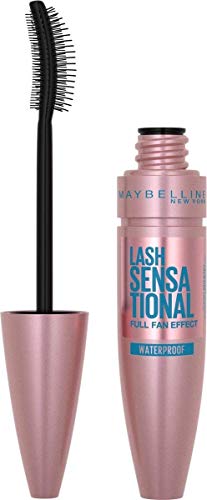Maybelline New York Mascara für Volumen und Definition, Wasserfest, Lash Sensational, Very Black, 9,5 ml von MAYBELLINE