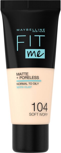 Maybelline Fit Me! Matte + Poreless Make-Up Nr. 104 Soft Ivory Foundation 30ml von Maybelline