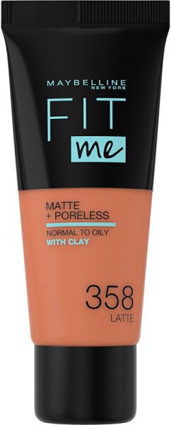 Maybelline Fit Me! Matte + Poreless Make-Up Nr. 358 Latte Foundation 30ml von Maybelline