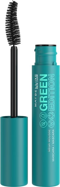 Maybelline Green Edition Mega Mousse Mascara Nr. 001 Blackest Black Mascara 9ml von Maybelline
