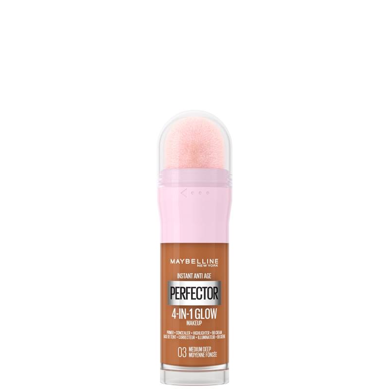 Maybelline Instant Anti Age Perfector 4-in-1 Glow Primer, Concealer, Highlighter, BB-Creme 20 ml (Verschiedene Farbtöne) - Medium Deep von Maybelline