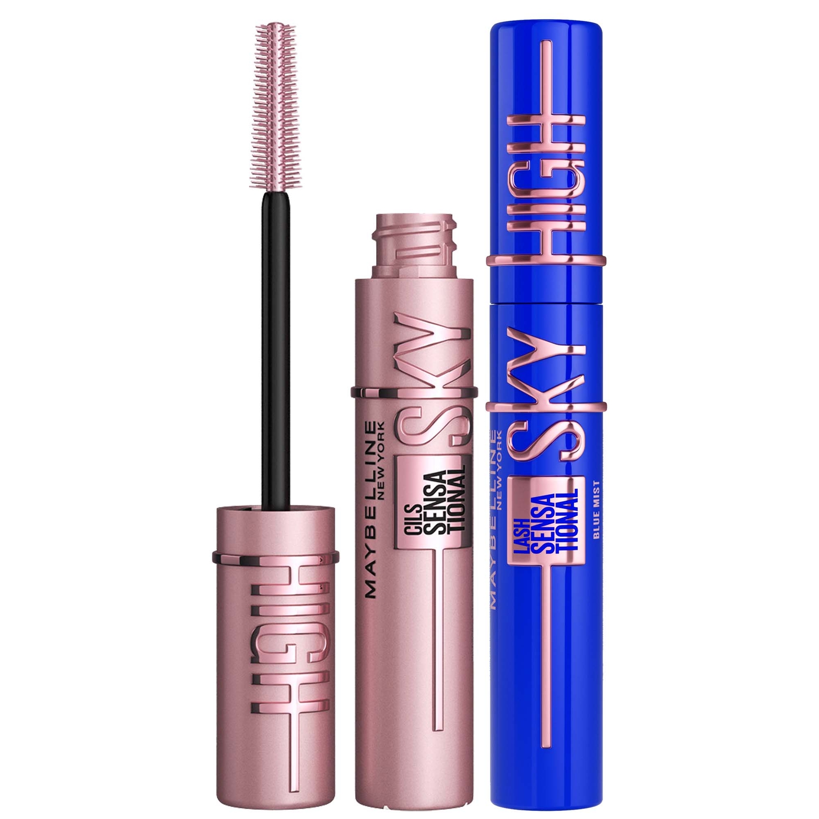 Maybelline Lash Sensational Sky High Mascara Bundle (Various Shades) - Blue Mist von Maybelline