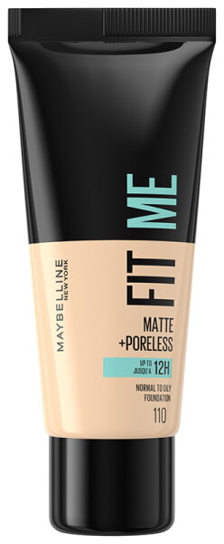 Maybelline New York Fit Me! Matte + Poreless Make-Up 110 Porcelain Foundation (flüssig) 30ml von Maybelline