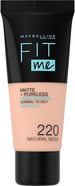 Maybelline Fit Me! Matte + Poreless Make-Up Nr. 220 Natural Beige Foundation 30ml von Maybelline