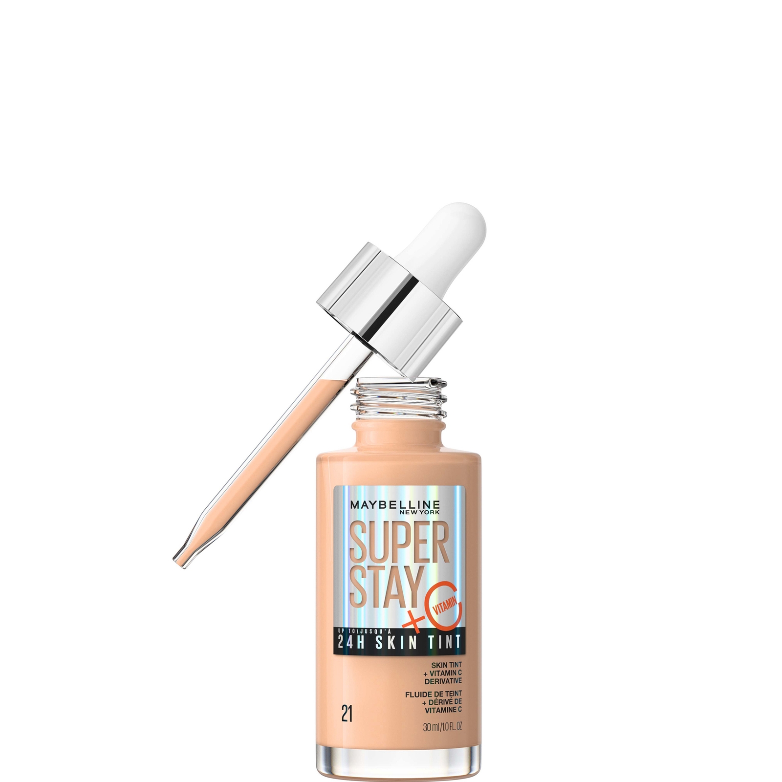 Maybelline Super Stay up to 24H Skin Tint Foundation + Vitamin C 30ml (Various Shades) - 21 von Maybelline