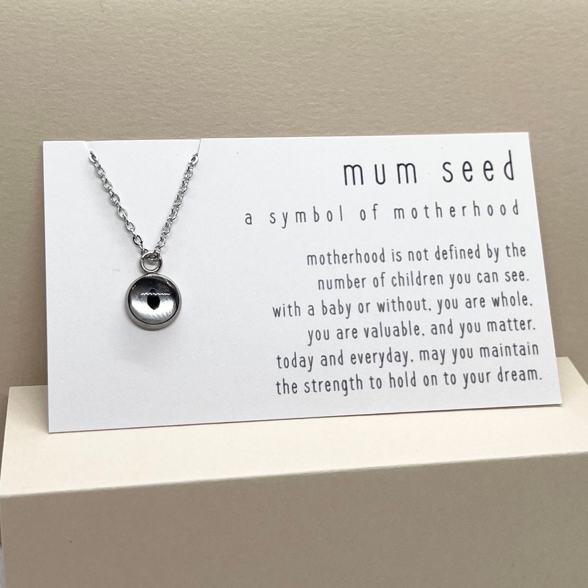 Unfruchtbarkeit Reise Geschenk, Fruchtbarkeit Halskette, Mum Samen Ivf, Iui, Misscarge Unfruchtbarkeit Reise Geschenk, Fruchtbarkeit Halskette, Mum Samen Ivf, Iui, Misscarge von MaybunAndBehr