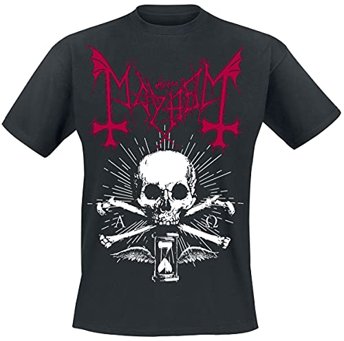 Mayhem Alpha Omega Daemon Männer T-Shirt schwarz L 100% Baumwolle Band-Merch, Bands von Mayhem