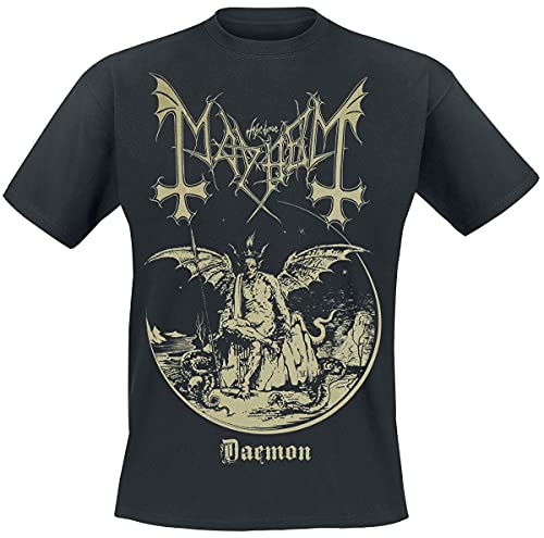 Mayhem Daemon Männer T-Shirt schwarz L 100% Baumwolle Band-Merch, Bands von Mayhem