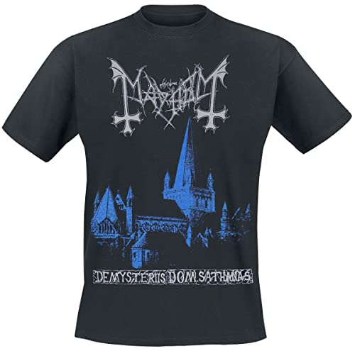 Mayhem De Mysteriis Dom Sathanas Männer T-Shirt schwarz M 100% Baumwolle Band-Merch, Bands von Mayhem