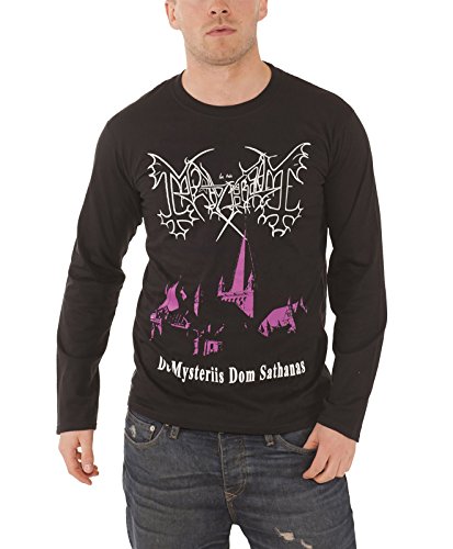 Mayhem De Mysteriis Dom Sathanas offizielles Herren Neues Long Sleeve Shirt von Mayhem