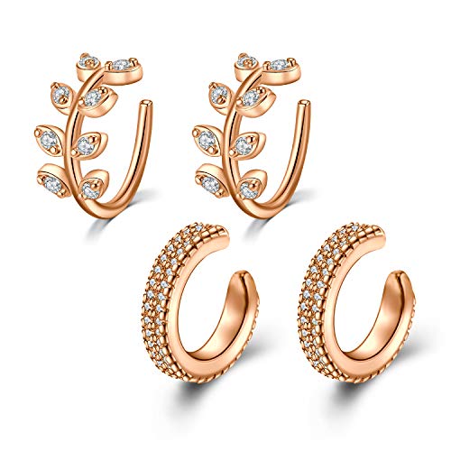 Mayhoop Ohrklemme Ohr Manschette Nicht Piercing Clip auf Knorpel Ohrringe Edelstahl Ear Cuff Face Piercings Fake Helix Nasen Hoop von Mayhoop