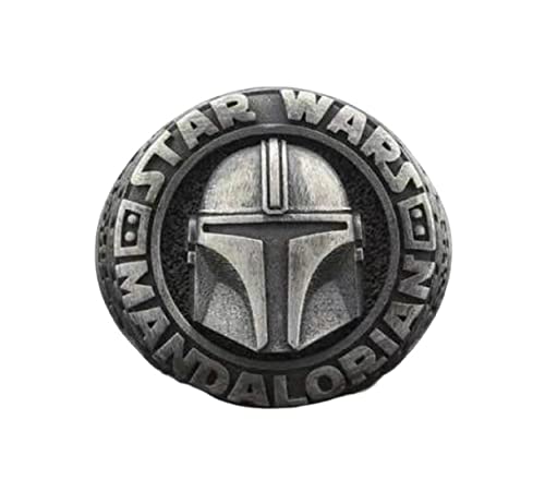 MayiaHey Helmring, Kreuzhelmring für Männer, Wikinger Krieger-Helm Ring Ritterhelm Ring Helmschmuck, Filmring Punk- Felsen-Cosplay-Ring für Jungen (17.3) von MayiaHey