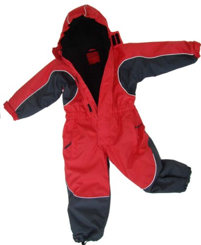 MAYLYNN Kuscheliger Schneeanzug Skianzug rot atmungsaktiv und wasserdicht 5000mm, Größe:98 von Maylynn Outdoor
