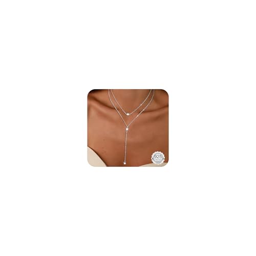 Maynor Y Kette Gold Damen 18K Vergoldete Modeschmuck Kette Lang Y Kette mit Cubic Zirkonia Anhänger Wasserfeste Verstellbare Halskette Gold für Frauen Schmuck von Maynor