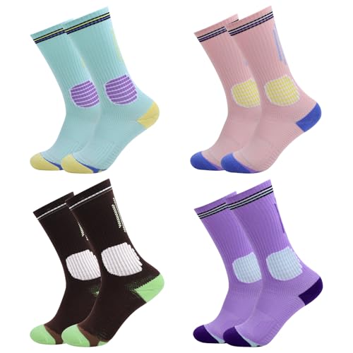 Mayoii 4 Paar Kompressionsstrümpfe Damen Flug Atmungsaktive Stützstrümpfe Damen für Reisen & Alltag Bequeme Kompressionsstrümpfe Damen EU 35–41 von Mayoii