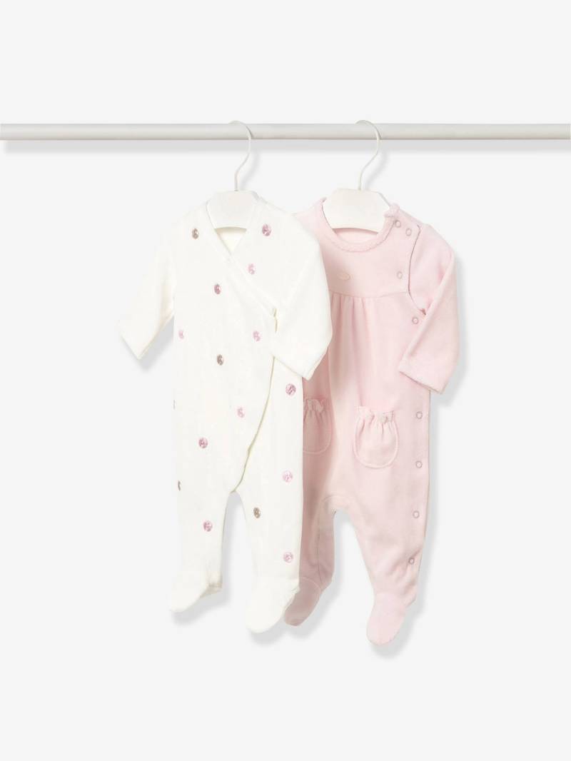 2er-Pack Mädchen Baby Samt-Strampler Mayoral set von Mayoral