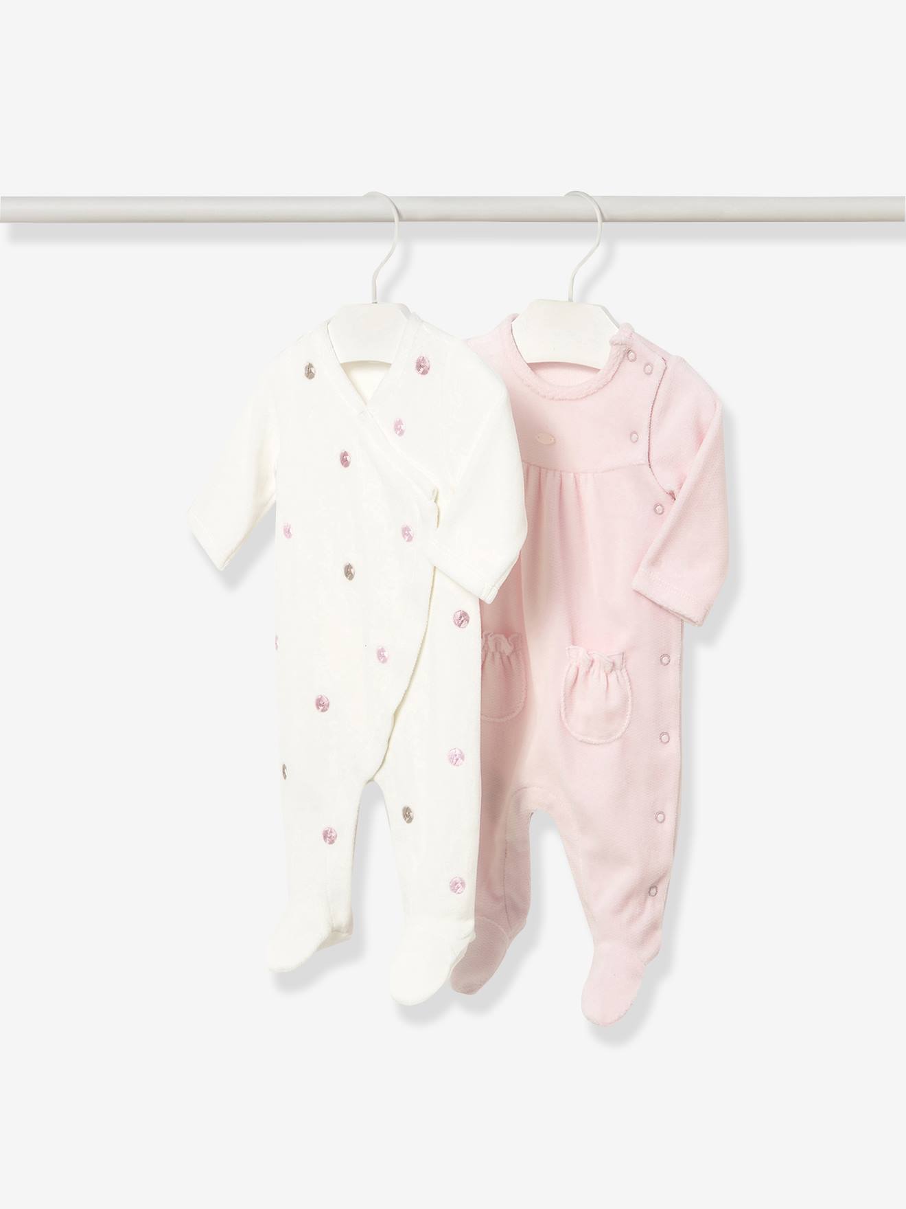 2er-Pack Mädchen Baby Samt-Strampler Mayoral set von Mayoral