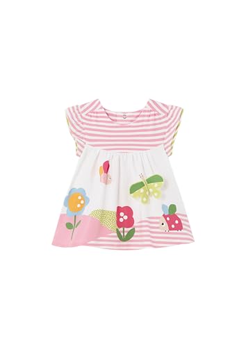 Babykleid für Mädchen, kurze Ärmel, Sommerkleid, Geschenkkleidung für Babys, Mädchen, Strickkleid, Kleidung für Babys von 3 Monaten bis 18 Monaten, Nektar 2, 80 von Mayoral