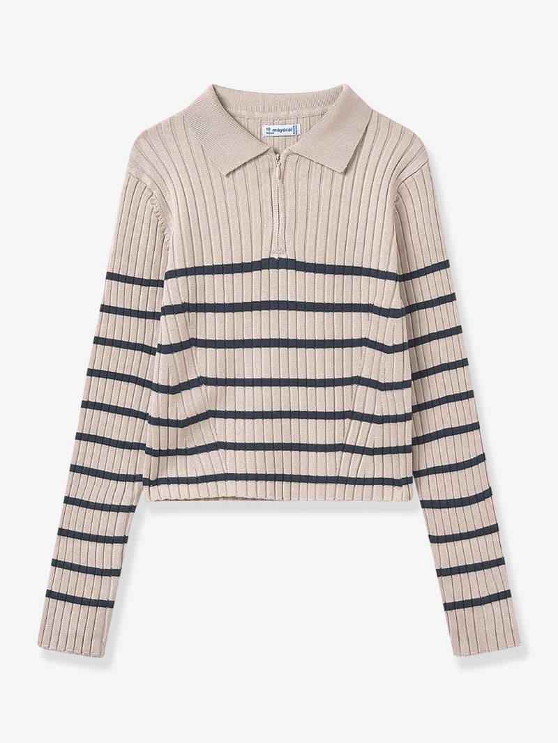 Gerippter Mädchen Pullover mit Polokragen Mayoral von Mayoral