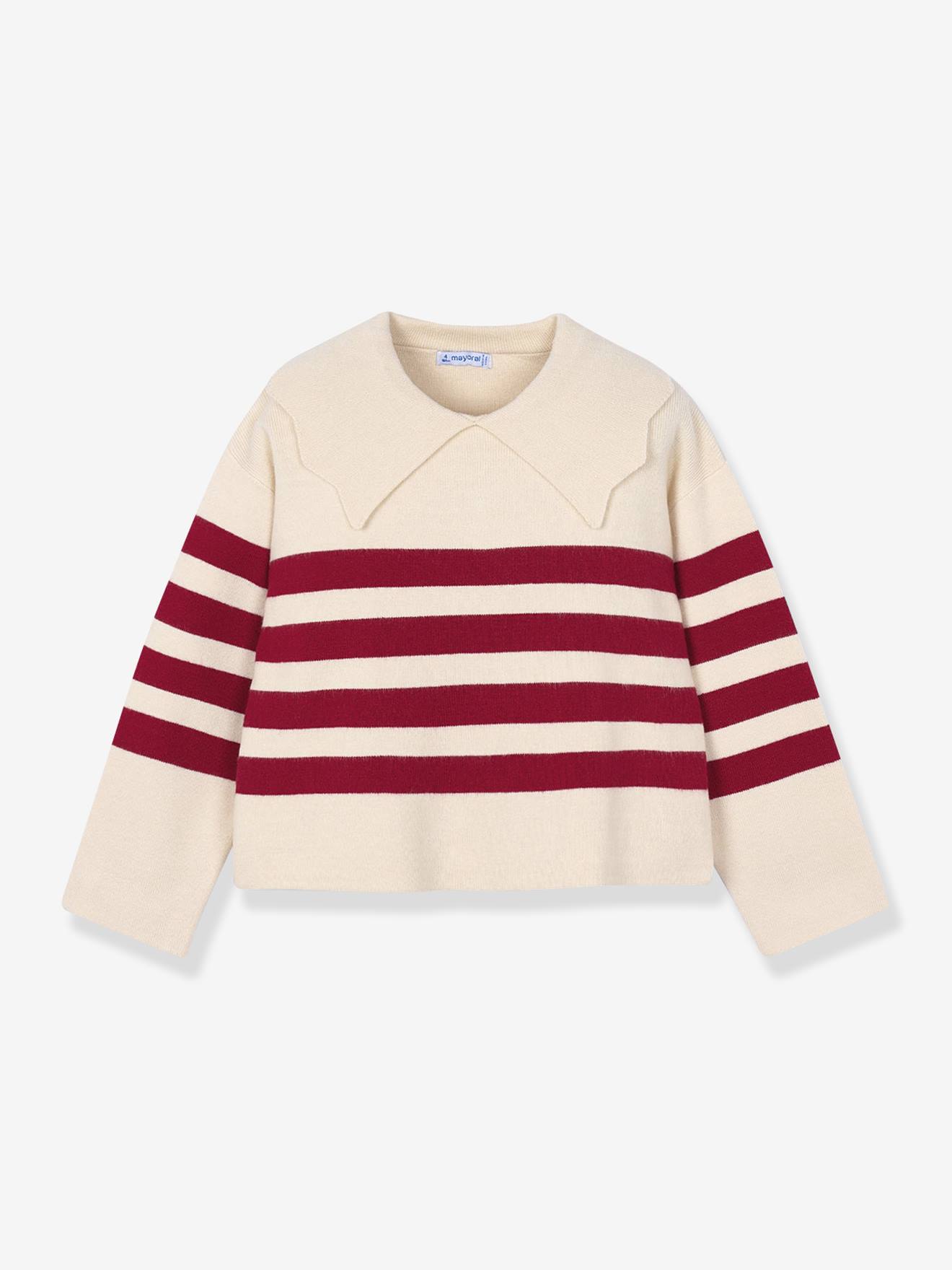 Gestreifter Mädchen Pullover mit Kragen Mayoral von Mayoral