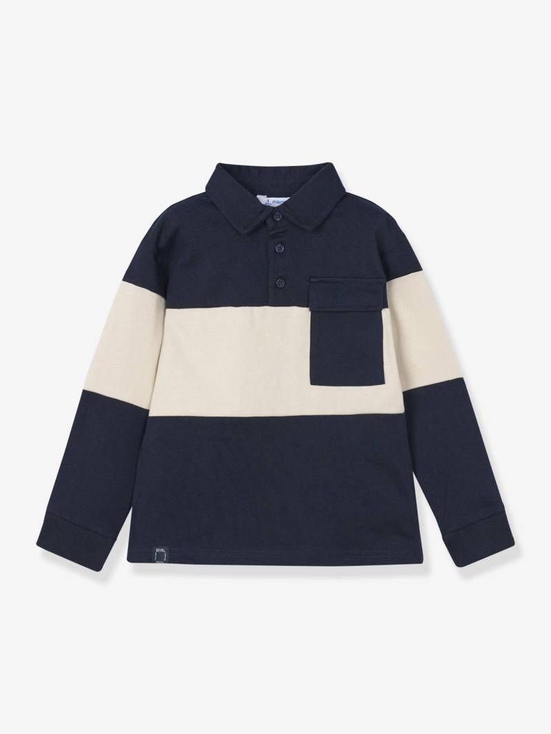 Jungen Langarm-Poloshirt mit Blockstreifen Mayoral von Mayoral