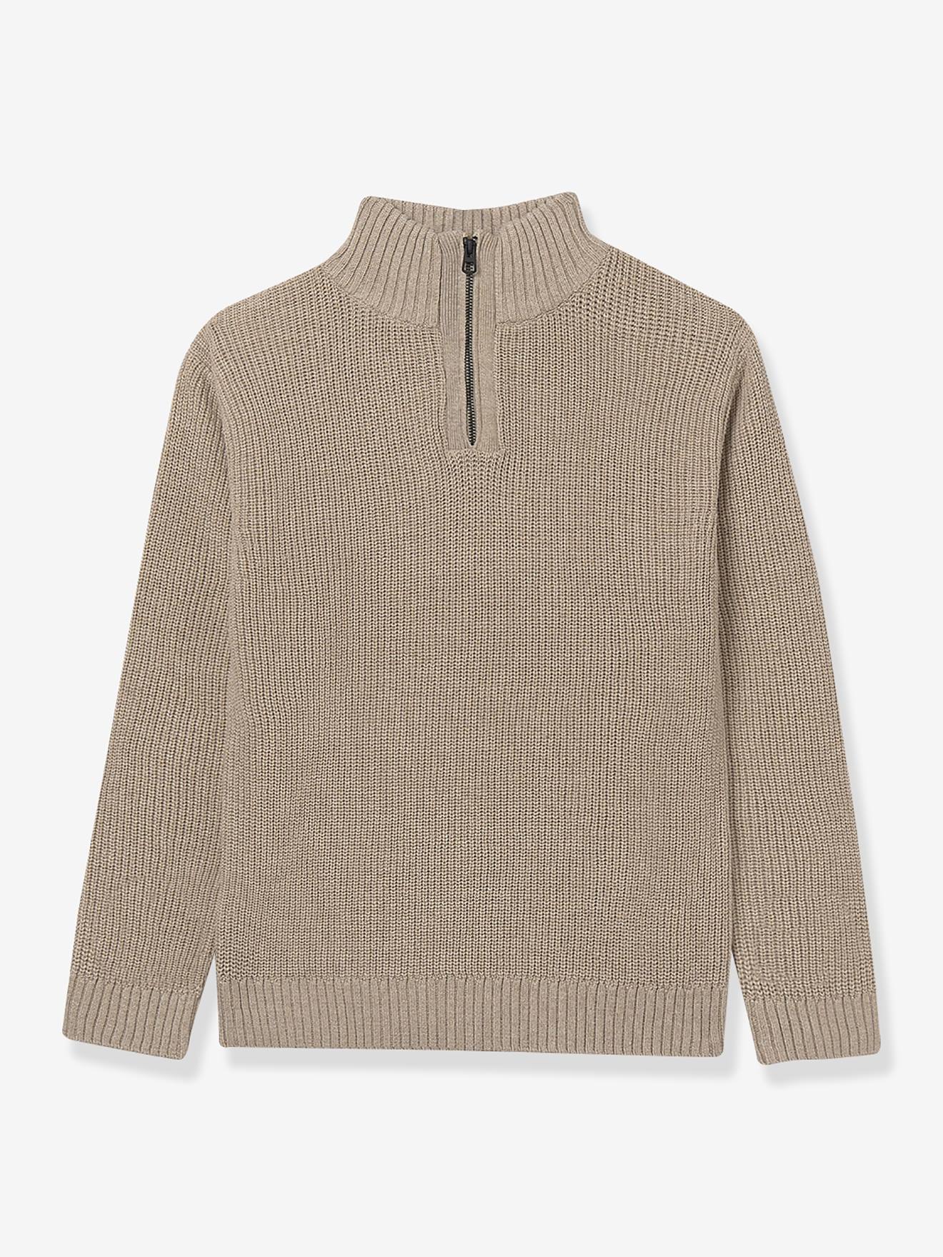 Jungen Strickpullover mit Troyerkragen Mayoral sandfarben von Mayoral