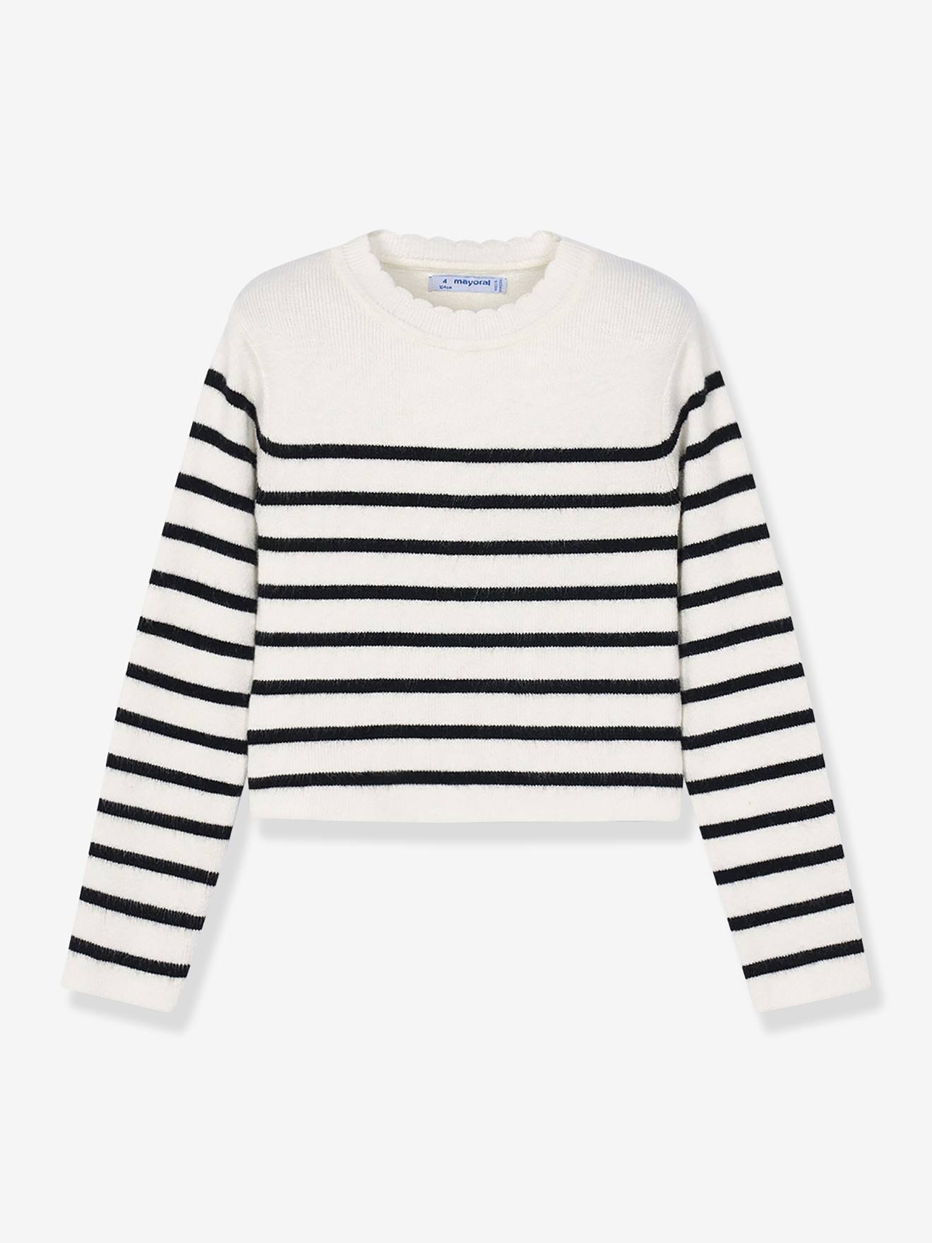 Mädchen Feinstrick-Pullover mit Streifen Mayoral von Mayoral