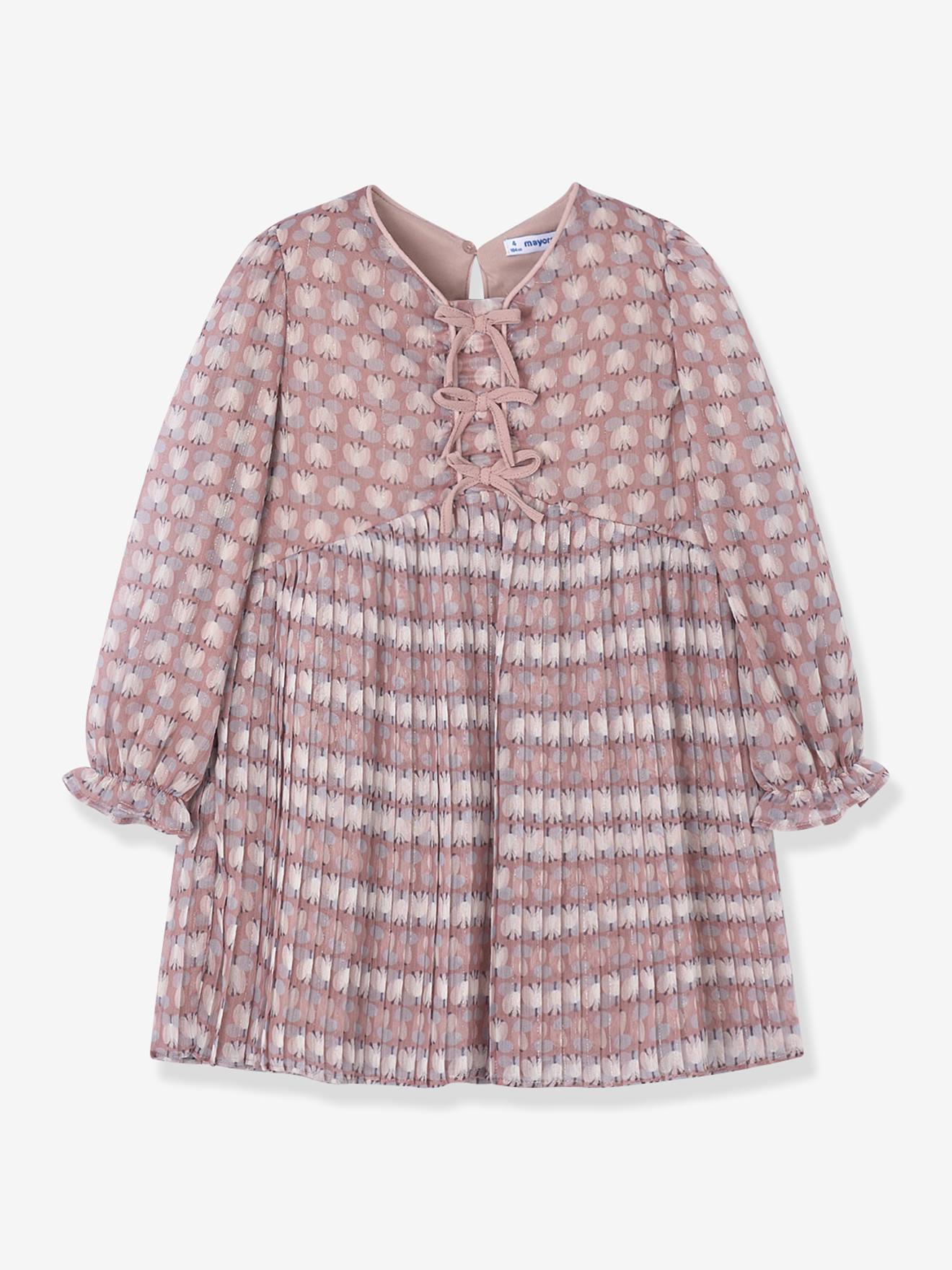 Mädchen Kleid mit Plisseerock Mayoral blush von Mayoral
