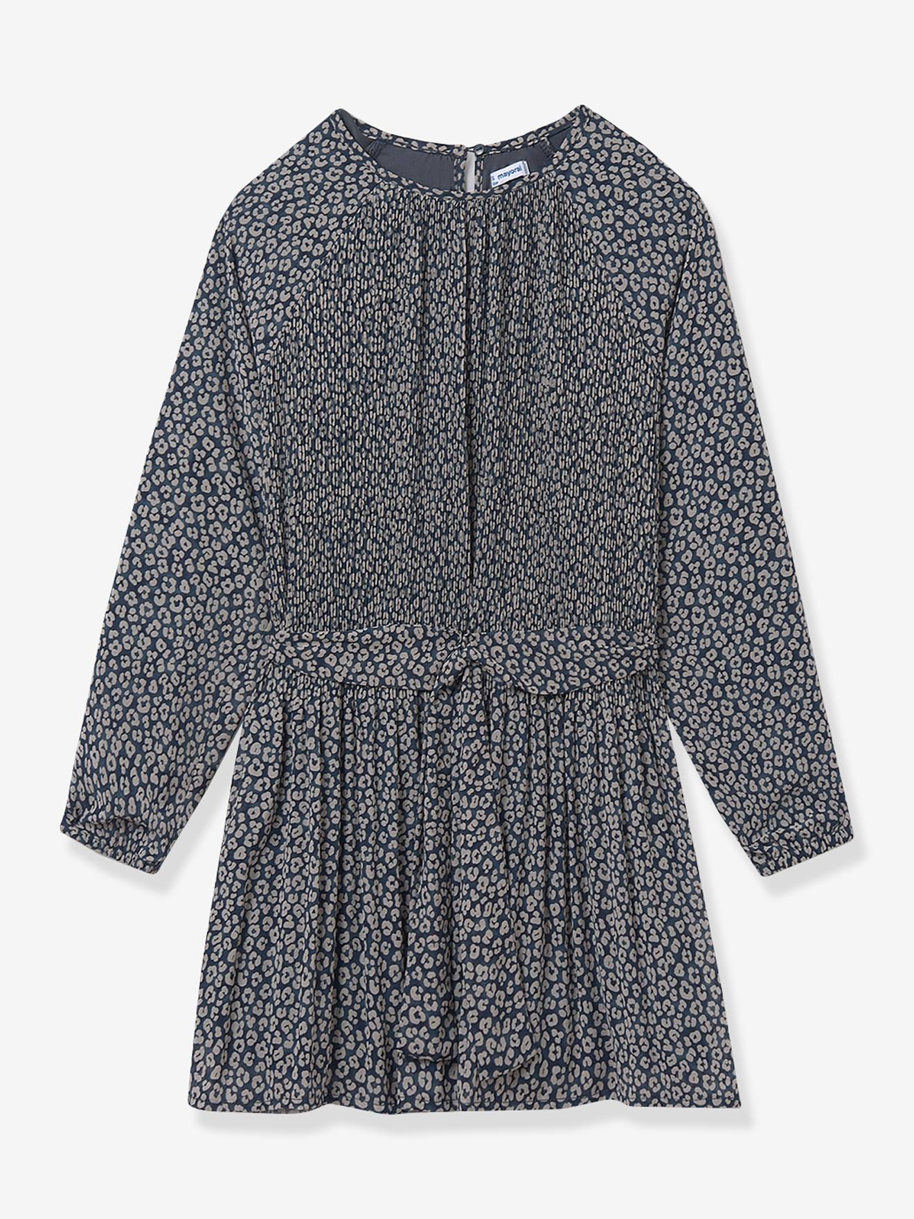 Mädchen Plisseekleid mit Leo-Muster Mayoral von Mayoral