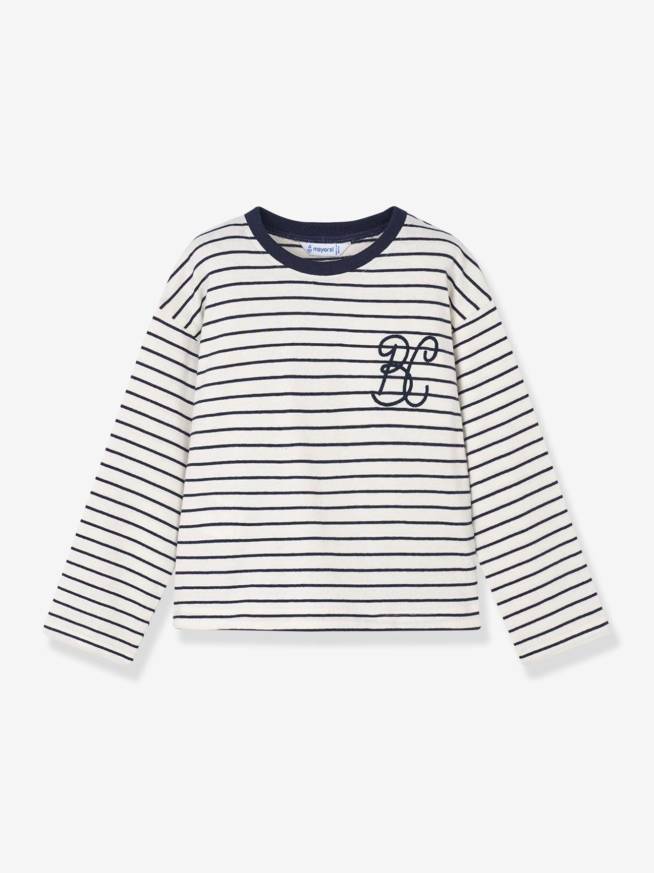 Mädchen Ringelshirt mit Stickerei Mayoral von Mayoral