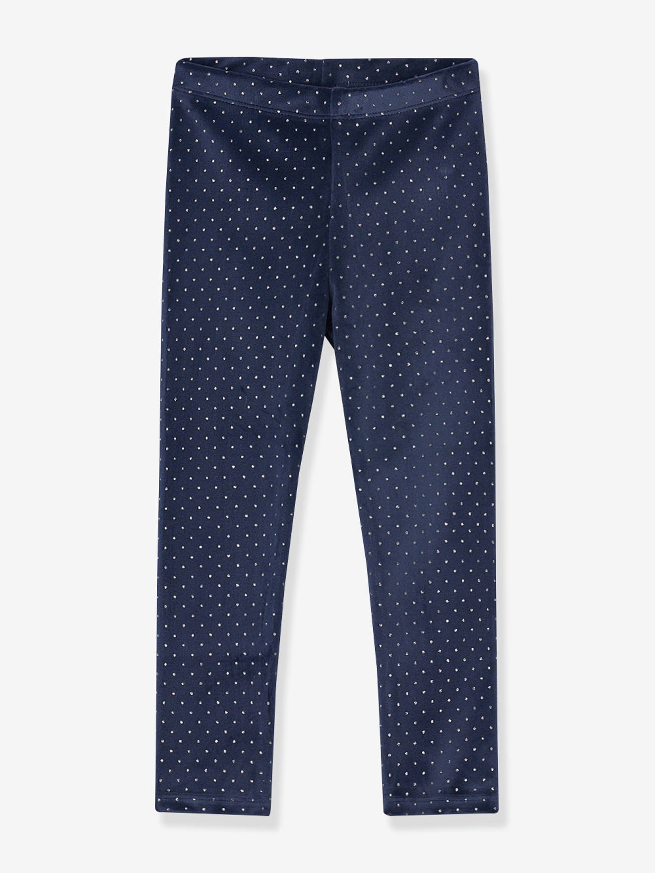 Mädchen Samt-Leggings mit Silber Mayoral von Mayoral