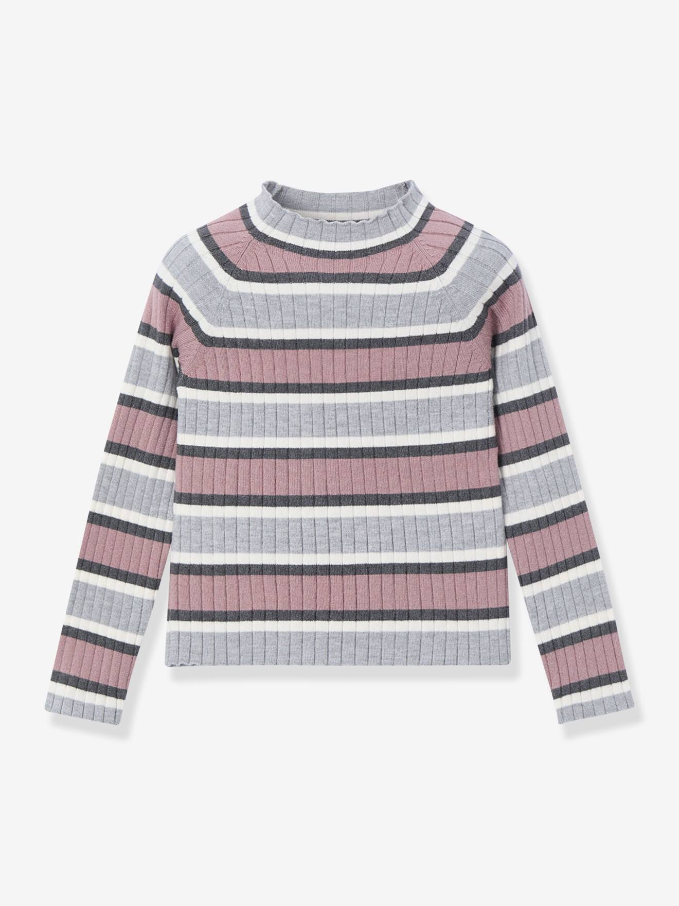 Mädchen Streifenpullover aus Feinstrick Mayoral von Mayoral