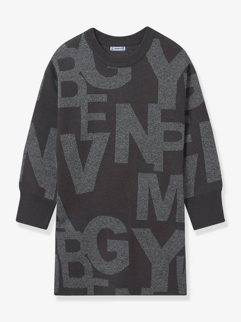 Mädchen Strickkleid Mayoral mit Jacquard-Buchstaben von Mayoral