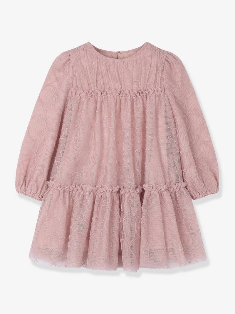 Mädchen Tüllkleid mit Herzmuster Mayoral blush von Mayoral