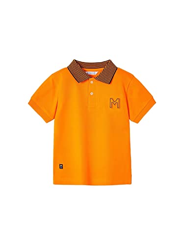 Mayoral K/A Poloshirt Embossed für Jungen Mango 9 Jahre (134cm) von Mayoral