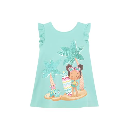 Mayoral Kleid Bedruckt für Baby - Mädchen Wasserblau 24 Monate (92cm) von Mayoral