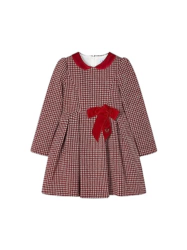 Mayoral Kleid Jacquard für Mädchen Rot 8 Jahre (128cm) von Mayoral