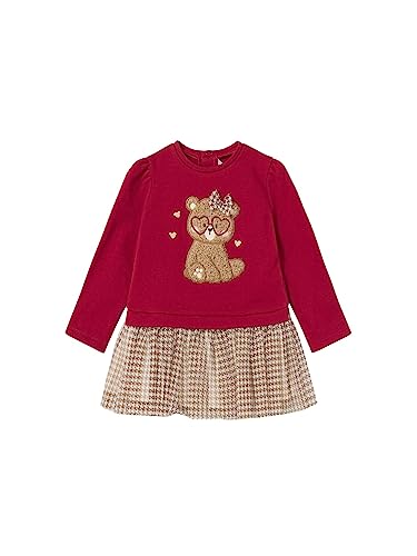 Mayoral Kleid Komb.Tüll für Baby - Mädchen Rot 18 Monate (86cm) von Mayoral