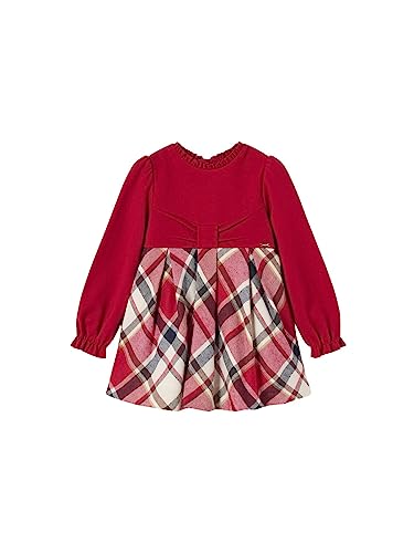 Mayoral Kleid kombiniert für Baby - Mädchen Rot 18 Monate (86cm) von Mayoral