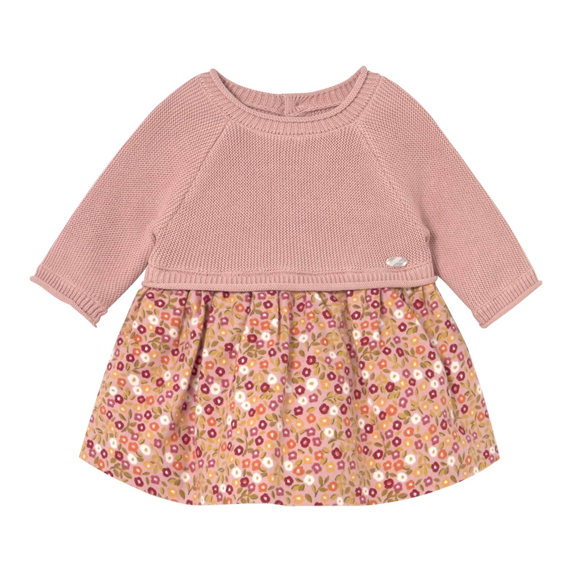 Mayoral Kleid langarm 2in1 Strickpullover und Rock Blumen von Mayoral