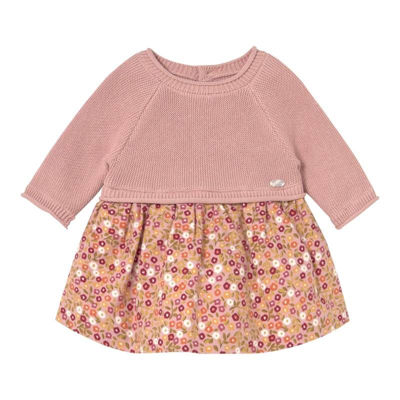 Mayoral Kleid langarm 2in1 Strickpullover und Rock Blumen von Mayoral