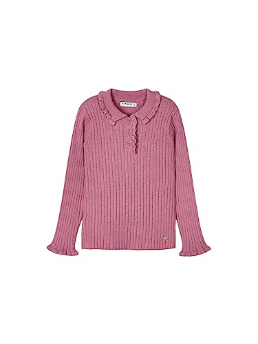 Mayoral Langarm Polo T-Shirt Tricot für Mädchen Orchidee 4 Jahre (104cm) von Mayoral