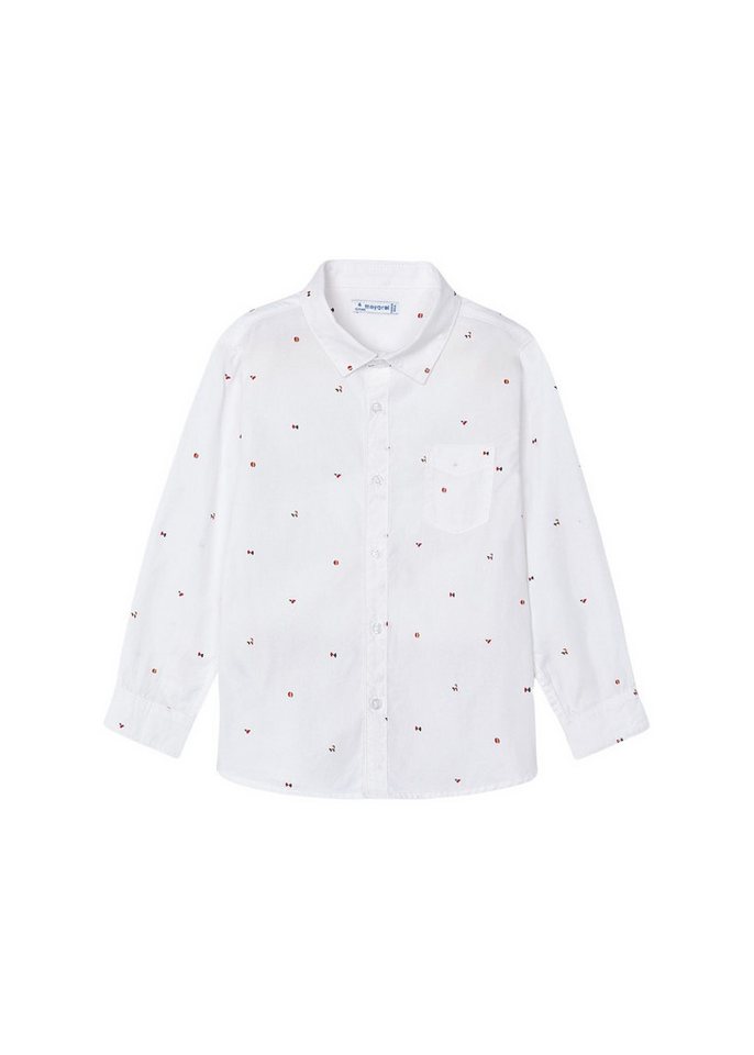 Mayoral Langarmhemd dezenter Allover-Print von Mayoral