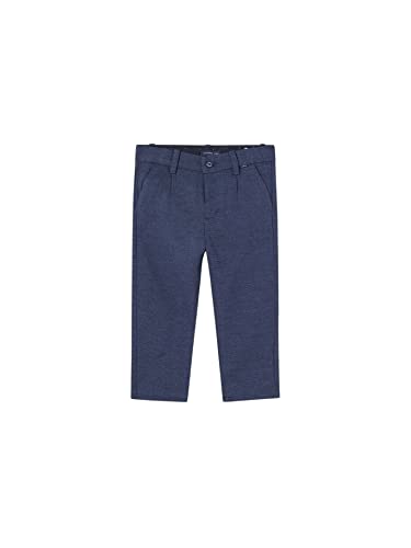 Mayoral Leinen Elegante Hose für Baby - Jungen Marinblau 12 Monate (80cm) von Mayoral