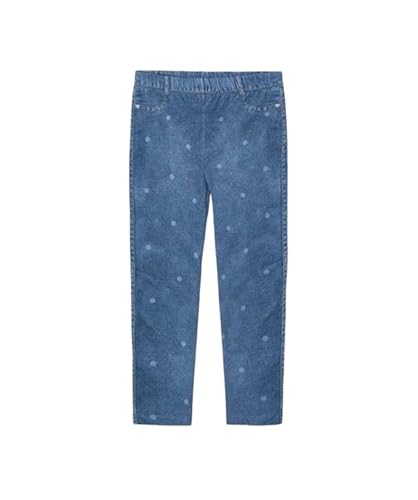 Mayoral - Mädchen Kinder Baby Leggings Jeggings im Jeanslook mit Punkten, blau - 4.762 - Größe 110 von Mayoral