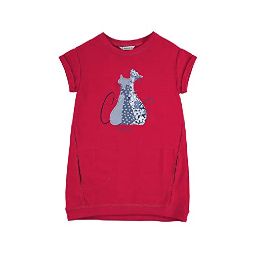 Mayoral Mädchen Sweatkleid Kurzarm, Größe:128, Farbe:rot von Mayoral