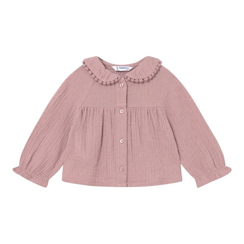 Mayoral Musselin-Bluse langarm mit Bubikragen von Mayoral