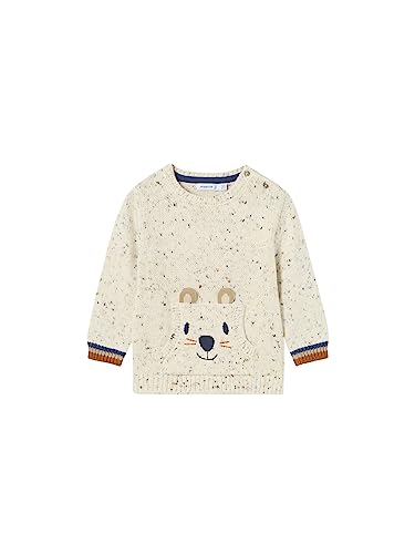 Mayoral Pullover Bibergesicht für Baby - Jungen Creme vigo 12 Monate (80cm) von Mayoral